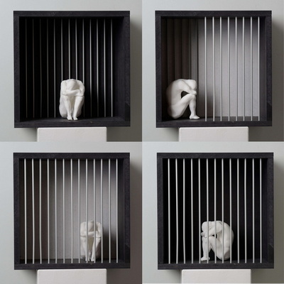 Prisoner in a cube  - Digital Art Sculpture by Ivo Meier