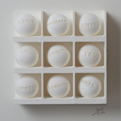 Big Values- Sweetspot Digital Art Sculpture by Ivo Meier (Detail)
